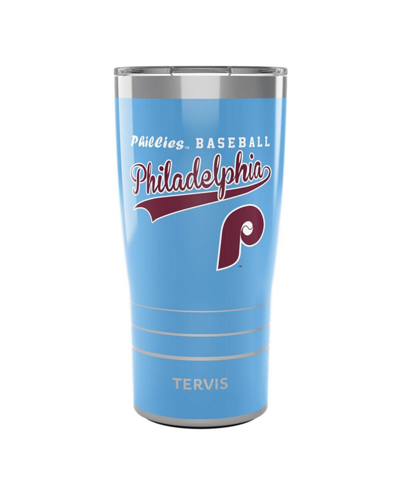 Стакан Tervis Philadelphia Phillies Distressed 20 унций из нержавеющей стали Cooperstown Collection Tervis