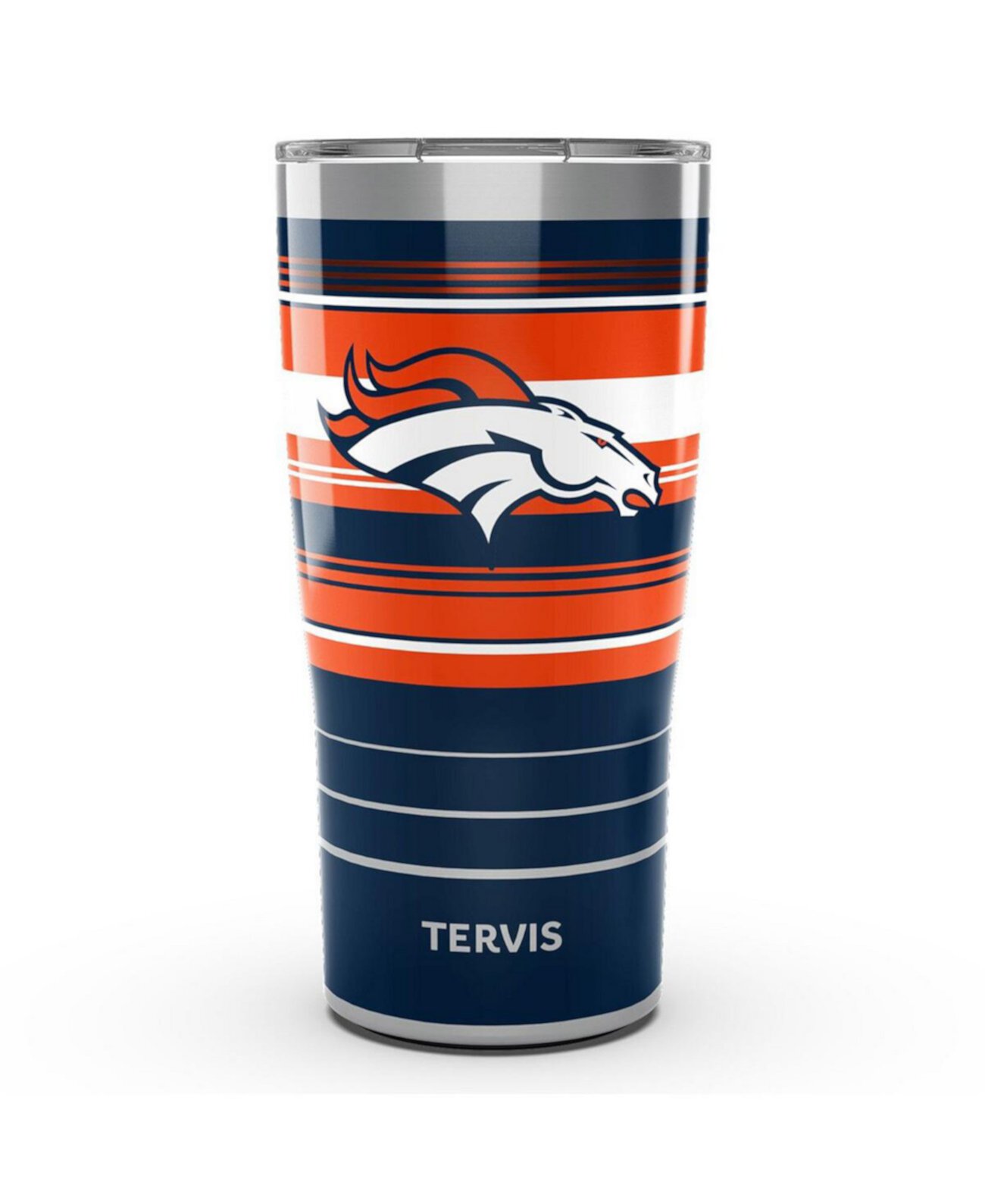 Denver Broncos Стакан Hype Stripe на 20 унций из нержавеющей стали Tervis