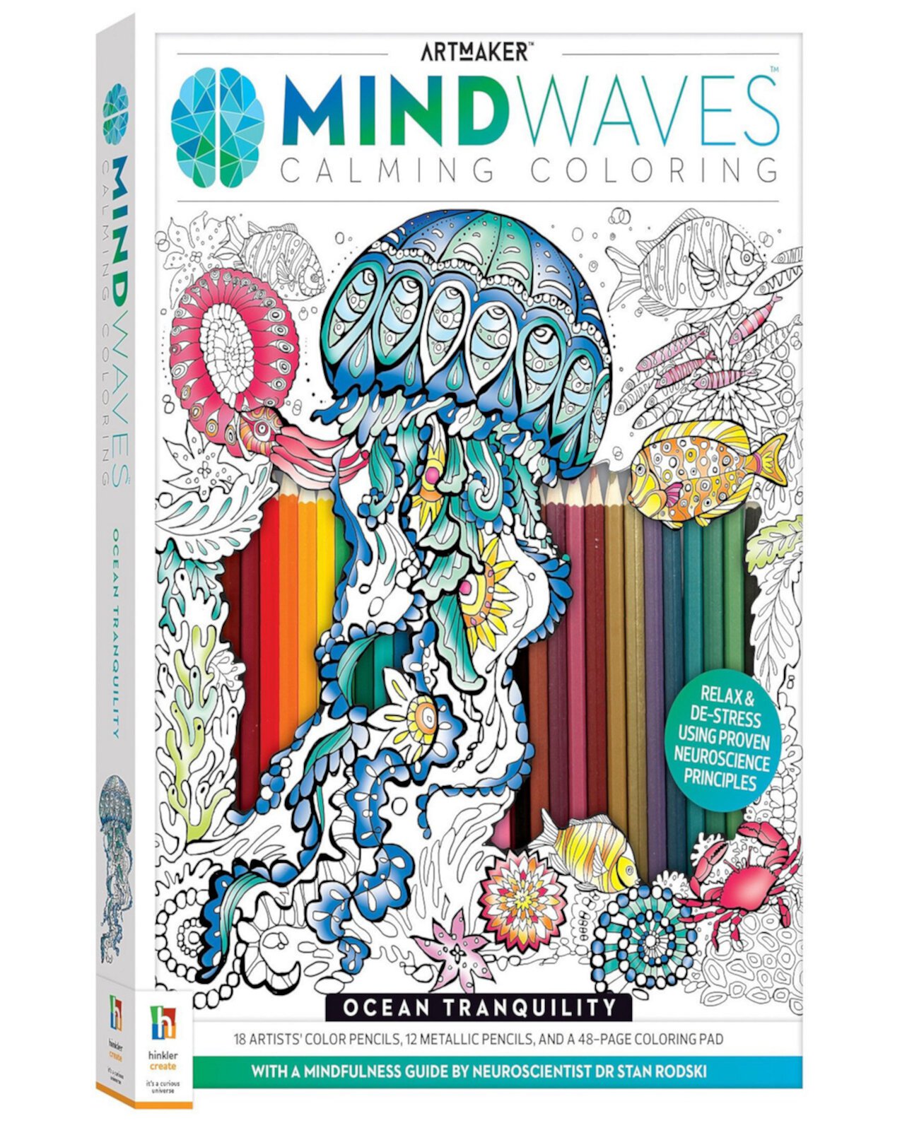 Набор раскрасок Ocean Tranquility Mindwaves Art Maker