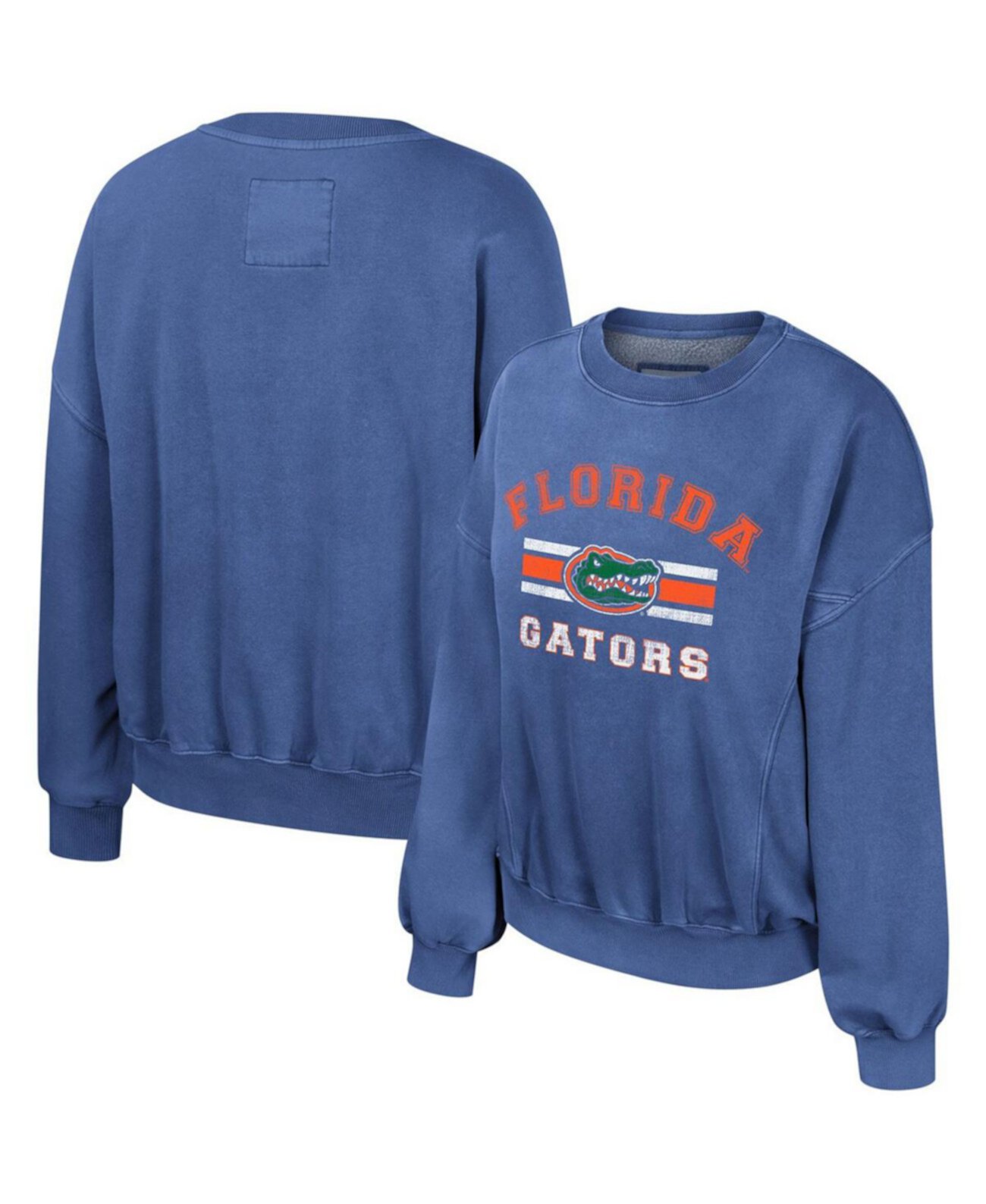 Женский потертый пуловер-свитшот Royal Florida Gators Audrey Colosseum