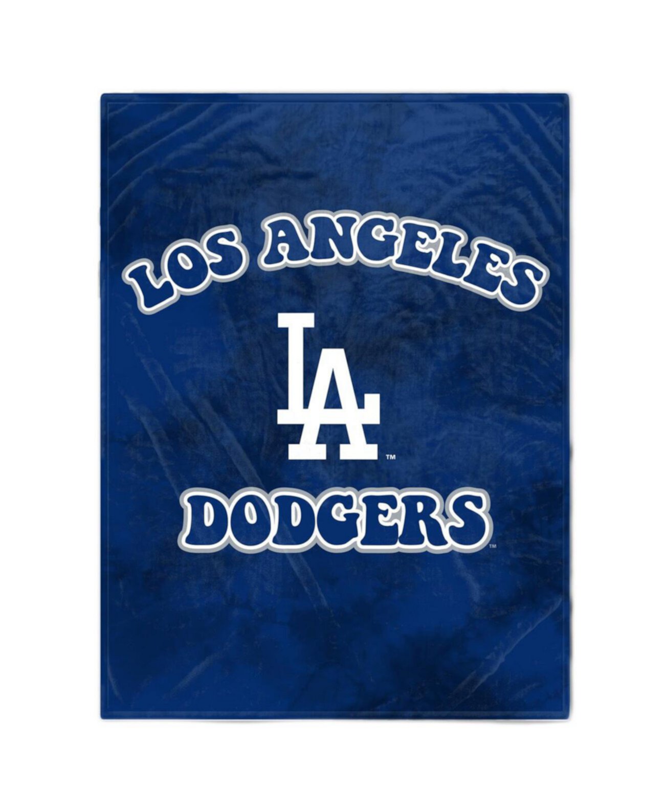 Фланелевое одеяло из шерпы Los Angeles Dodgers размером 60 x 70 дюймов Bubble Tie-Dye Pegasus Home Fashions