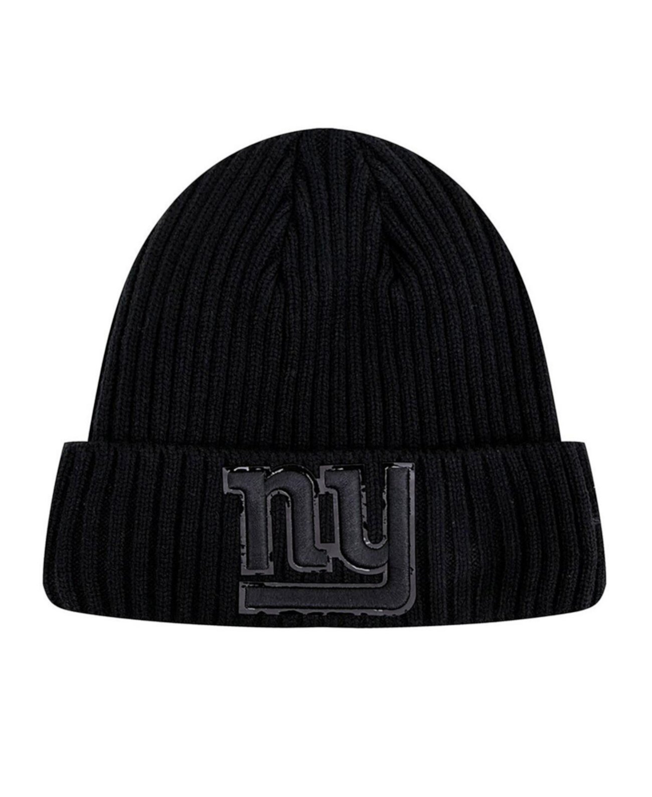 Мужская трикотажная шапка New York Giants тройного черного цвета с манжетами Pro Standard
