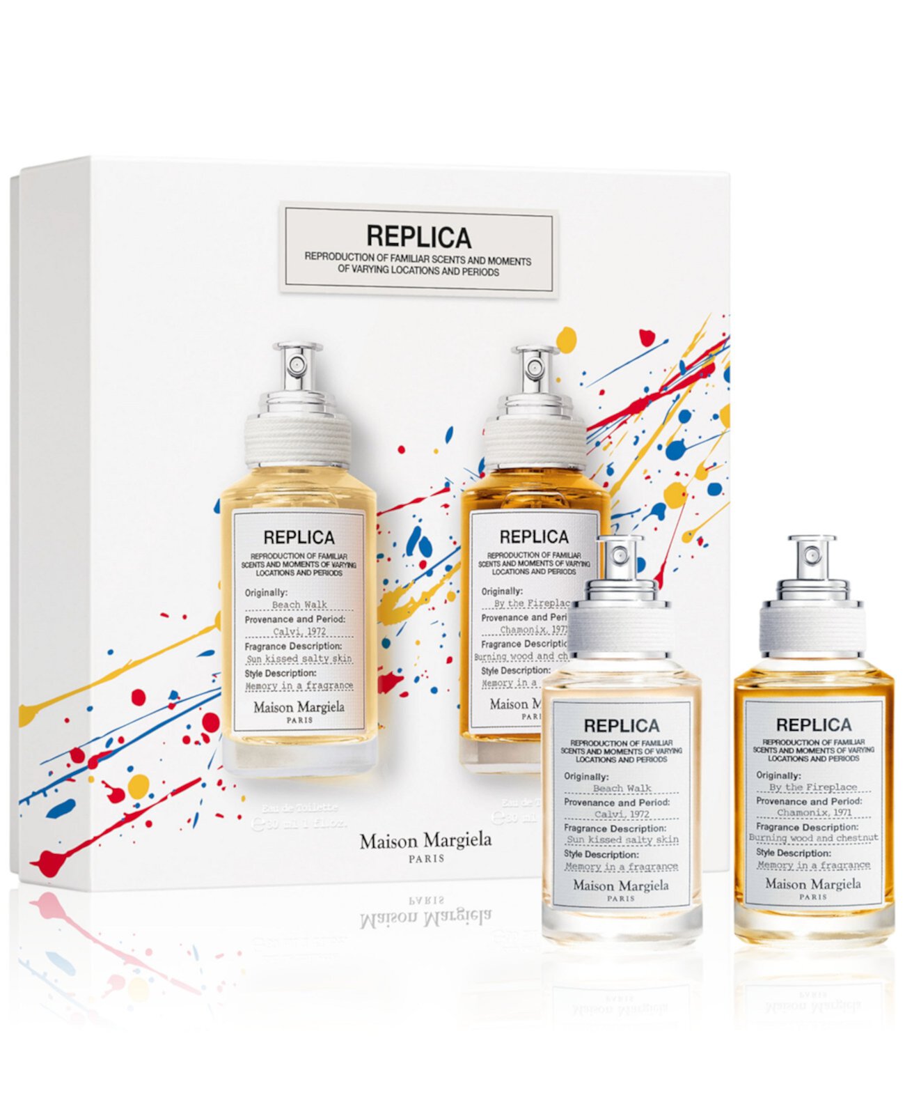 2-Pc. REPLICA Beach Walk & By The Fireplace Eau de Toilette Limited-Edition Travel Gift Set Maison Margiela