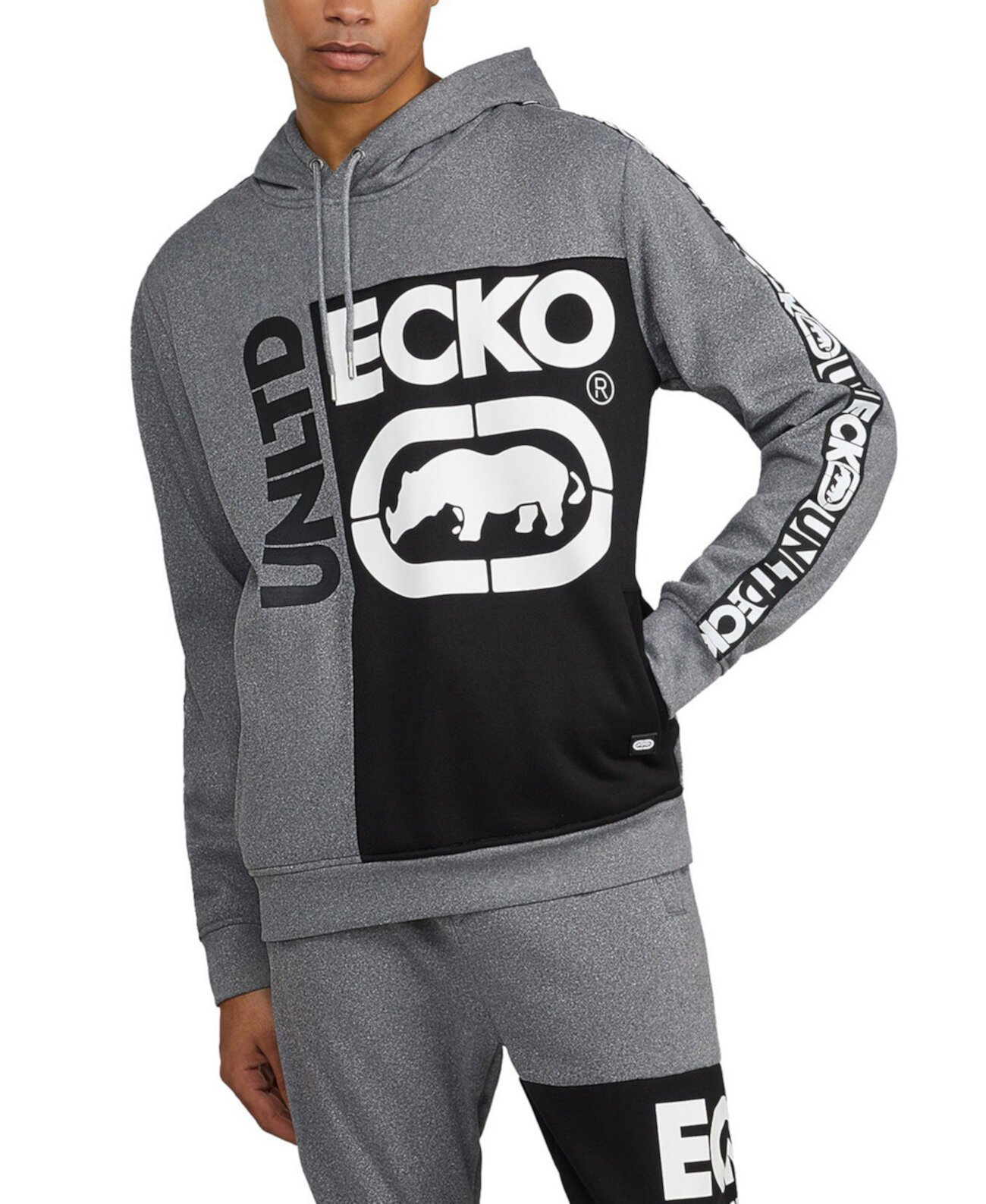 Мужской пуловер с капюшоном под углом 90 градусов Ecko Unltd