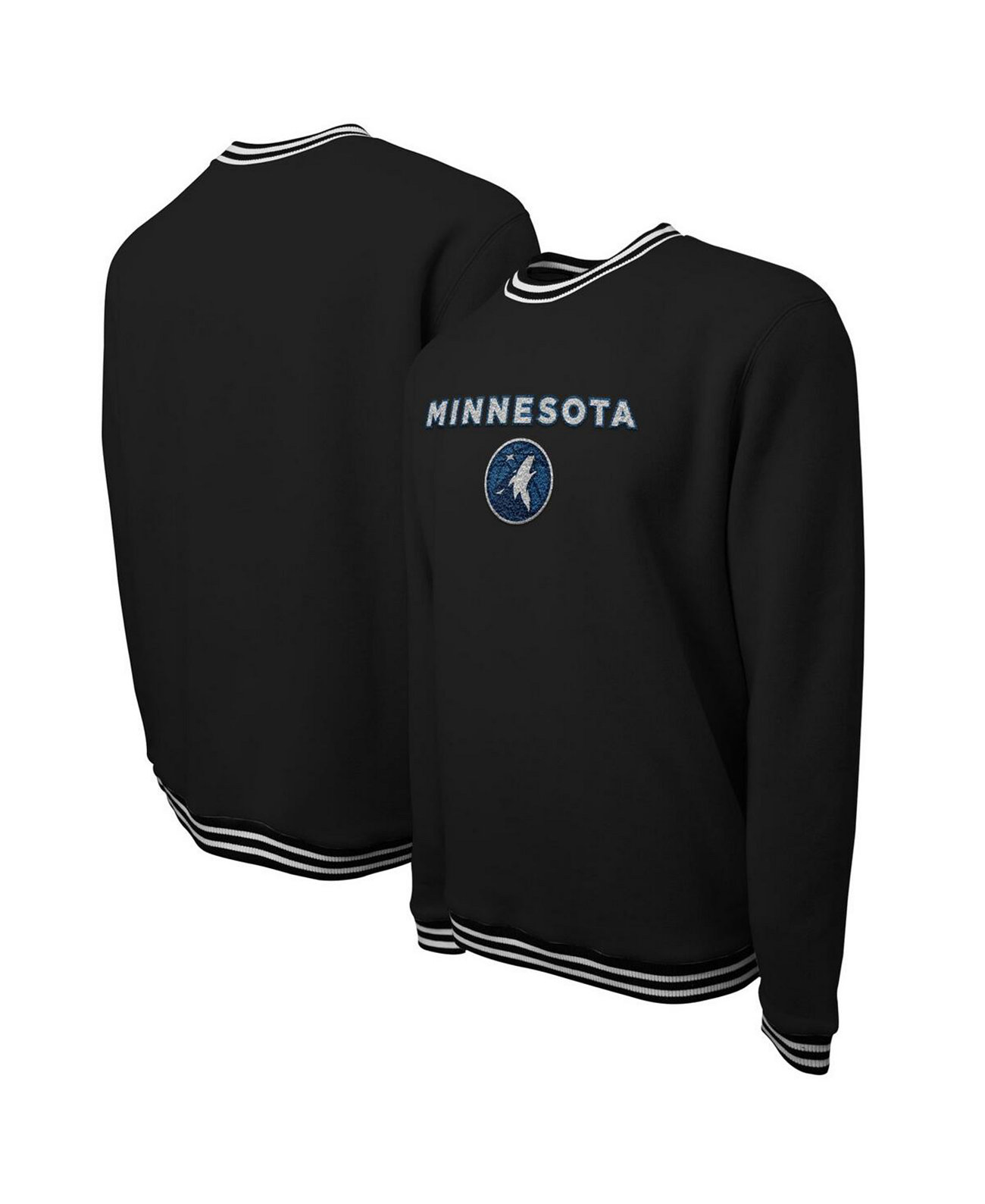 Мужской и женский черный пуловер Minnesota Timberwolves 2023/24 City Edition Club Level Stadium Essentials