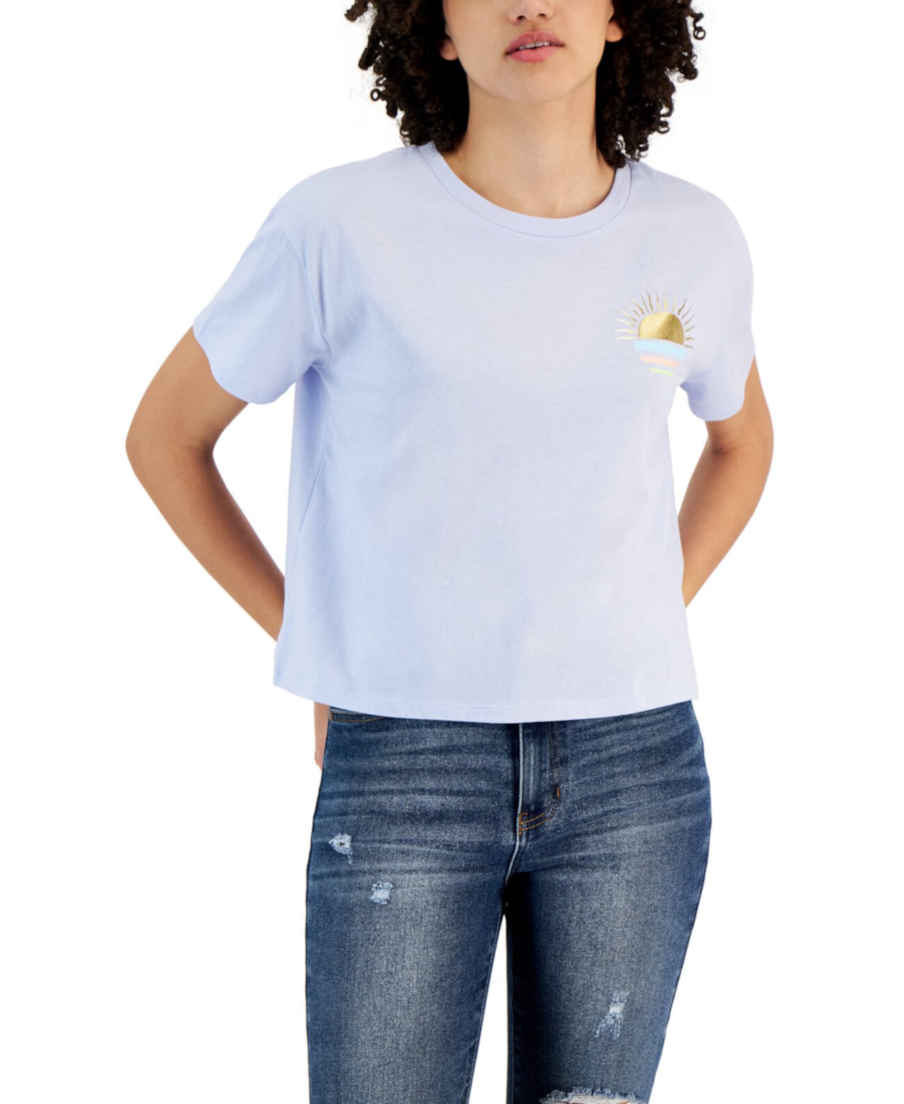 Детская футболка с круглым вырезом и короткими рукавами с пейзажным рисунком Grayson Threads, The Label