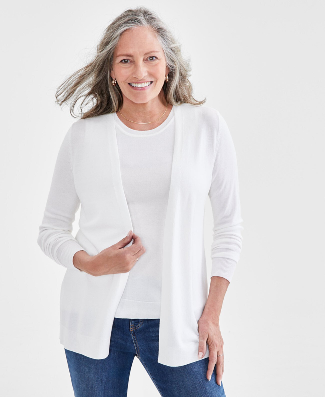 Women's Open Front Cardigan Sweater, Created for Macy's Style & Co