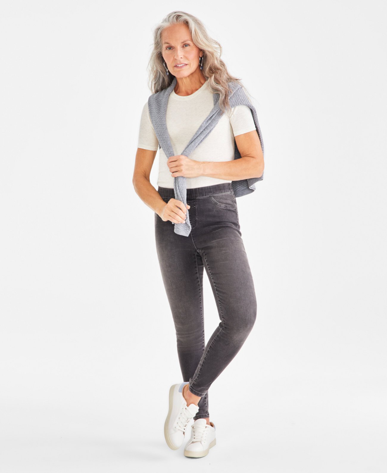 Women's Mid-Rise Pull-On Jeggings, Created for Macy's Style & Co