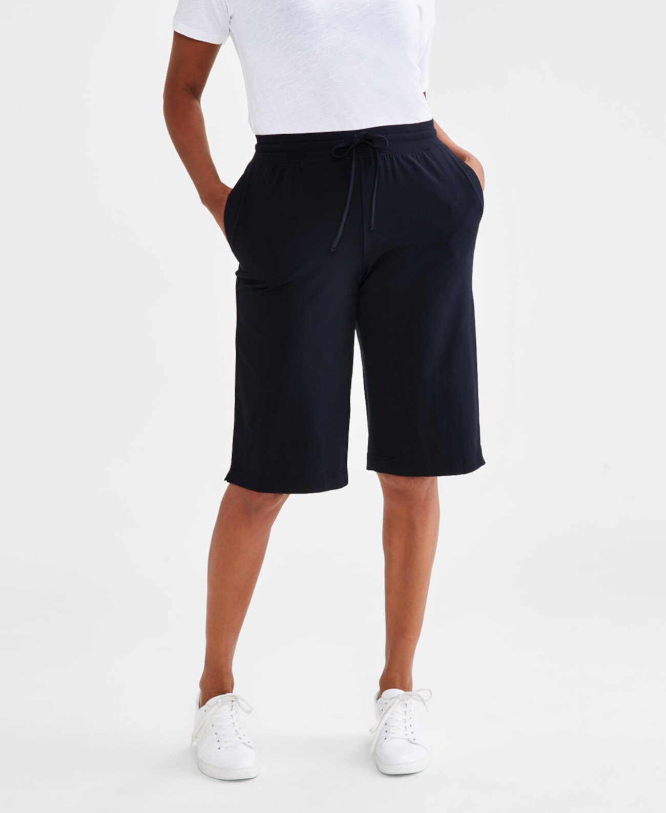 Женские спортивные штаны со средней посадкой, шорты-бермуды, созданные для Macy's Style & Co