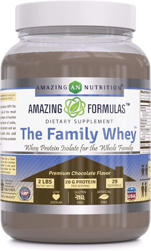 Шоколадный изолят сывороточного протеина Family — 2 фунта Amazing Nutrition