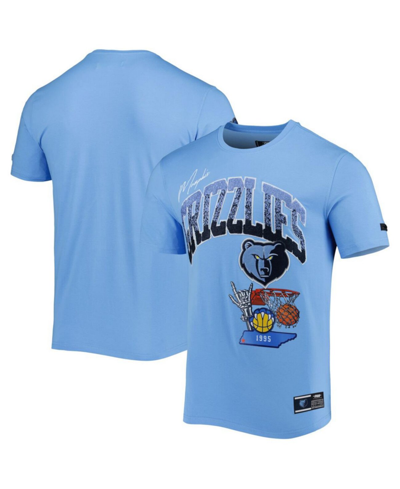 Мужская голубая футболка из синели Memphis Grizzlies Hometown Pro Standard