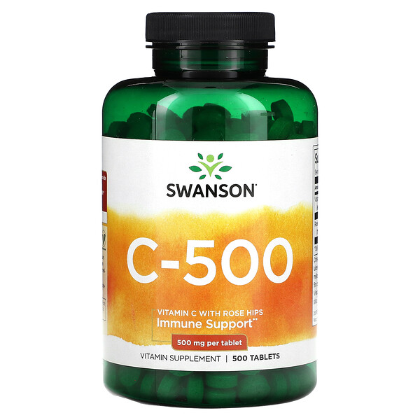 C-500, 500 мг, 500 Таблеток - Swanson Swanson
