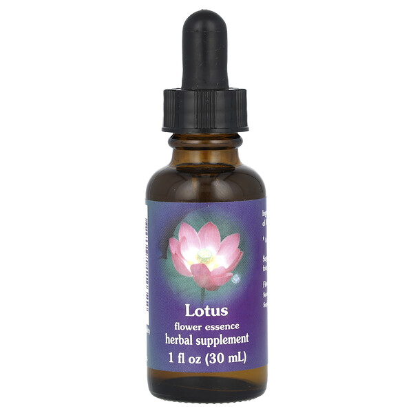 Lotus, Цветочная эссенция, 1 жидкая унция (30 мл) Flower Essence