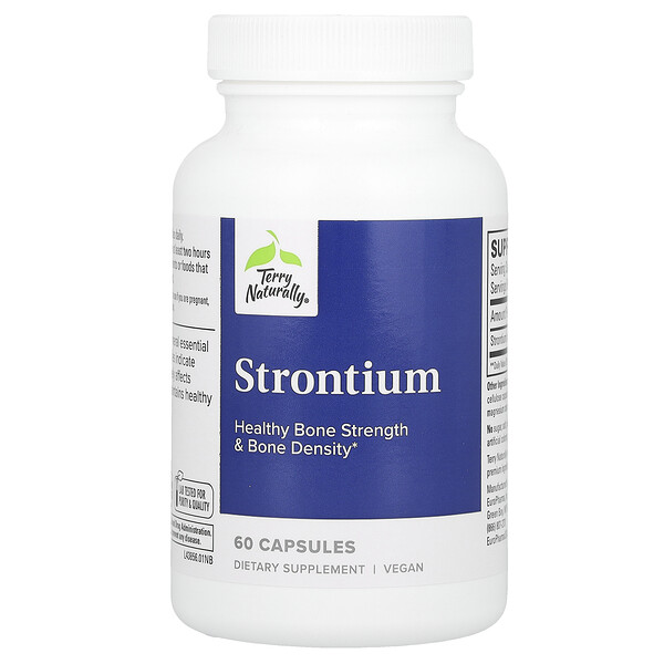 Strontium, 60 Capsules (Капсулы) Terry Naturally