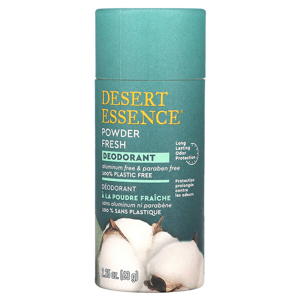 Дезодорант, Powder Fresh, 2,25 унции (63 г) Desert Essence