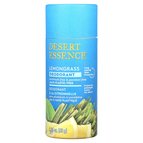 Дезодорант, Лемонграсс, 2,25 унции (63 г) Desert Essence