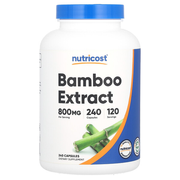 Bamboo Extract, 800 mg , 240 Capsules (Капсулы) (400 mg per Capsule) Nutricost