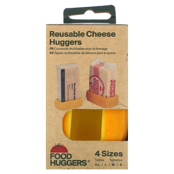 Многоразовые контейнеры для сыра, 4 шт. Food Huggers