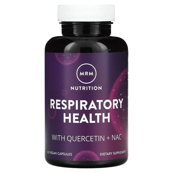 Respiratory Health with Quercetin + NAC, 60 Vegan Capsules (Веганские капсулы) MRM