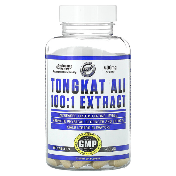 Экстракт Тонгкат Али 100:1, 400 мг, 90 таблеток Hi Tech Pharmaceuticals