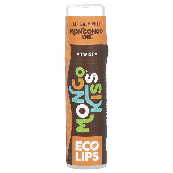 Mongo Kiss, Бальзам для губ, красный апельсин, 0,25 унции (7 г) Eco Lips