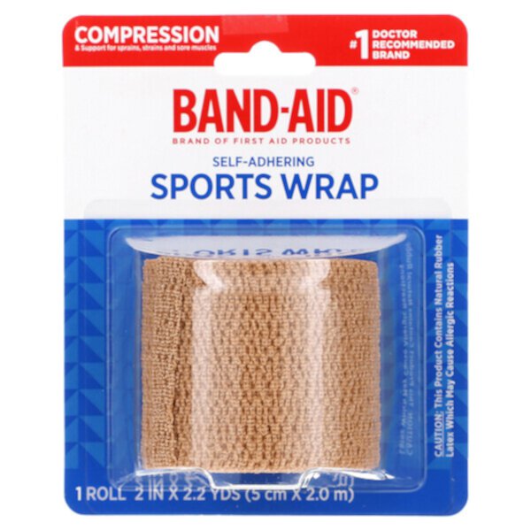 Band-Aid, самоклеящаяся спортивная пленка, 1 рулон JOHNSON AND JOHNSON