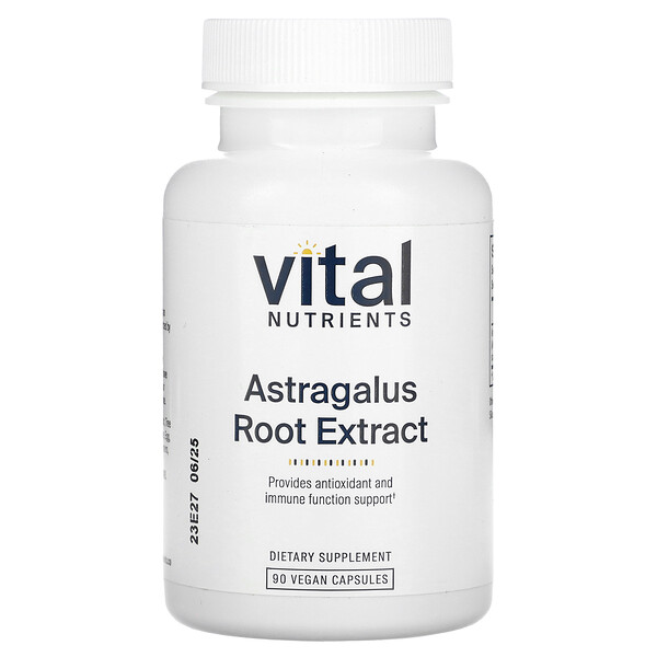 Astragalus Root Extract, 90 Vegan Capsules (Веганские капсулы) Vital Nutrients