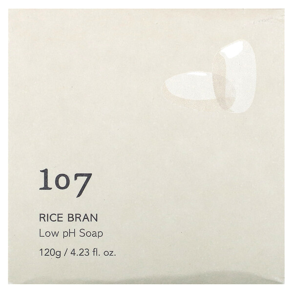 Рисовые отруби, Кусковое мыло с низким pH, 4,23 жидких унции (120 г) 107 Beauty