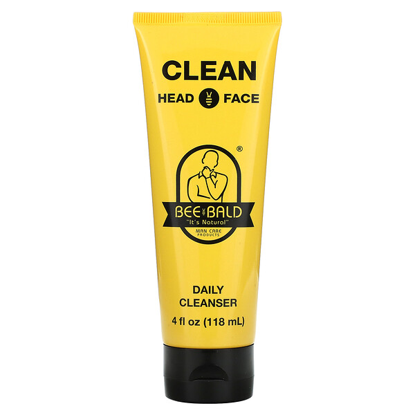 Clean Head & Face, ежедневное очищающее средство, 4 жидких унции (118 мл) Bee Bald