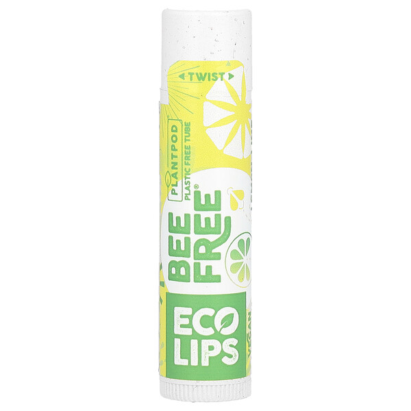 Bee Free, Веганский бальзам для губ, лимон-лайм, 0,15 унции (4,25 г) Eco Lips Inc.