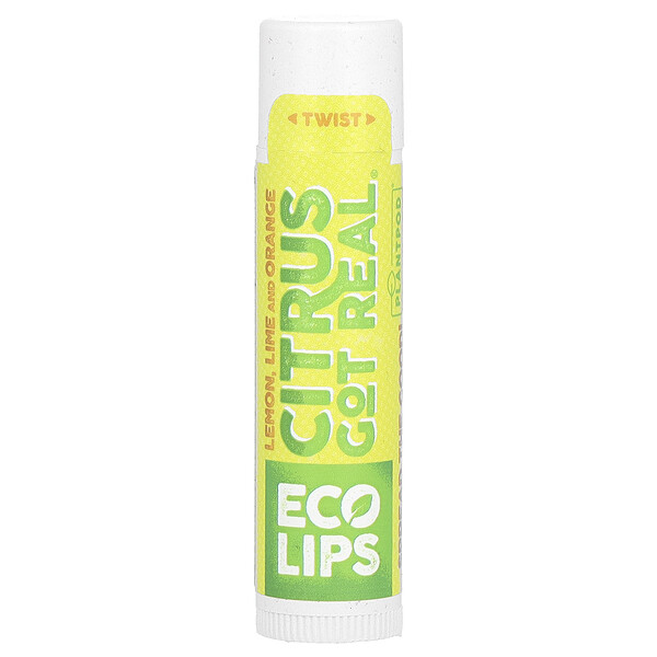 Citrus Got Real, Бальзам для губ, лимон, лайм и апельсин, 0,15 унции (4,25 г) Eco Lips