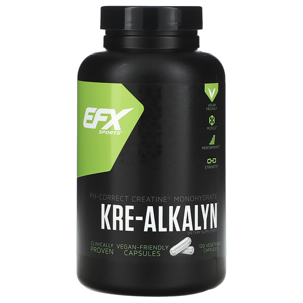 Кре-Алкалин, 120 растительных капсул EFX Sports