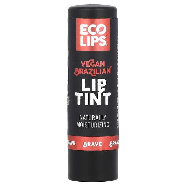 Веганский бразильский тинт для губ, Brave, 0,15 унции (4,25 г) Eco Lips Inc.