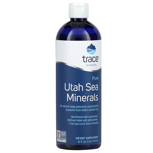Pure Utah Sea Minerals, 16 жидких унций (473 мл) Trace Minerals Research
