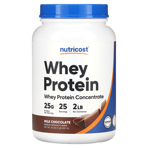 Концентрат сывороточного протеина, молочный шоколад, 2 фунта (907 г) Nutricost