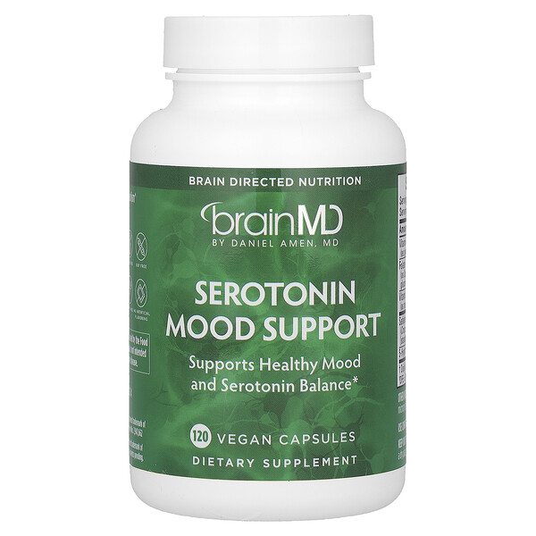 Serotonin Mood Support - 120 веганских капсул - BrainMD BrainMD