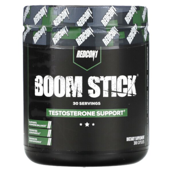 Boom Stick, Поддержка тестостерона, 300 капсул Redcon1