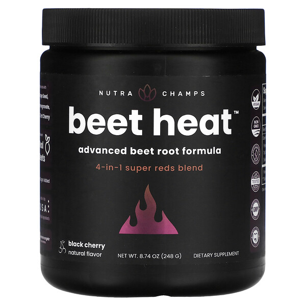 Beet Heat, Black Cherry, 8.74 oz (Унции) (248 g) NutraChamps