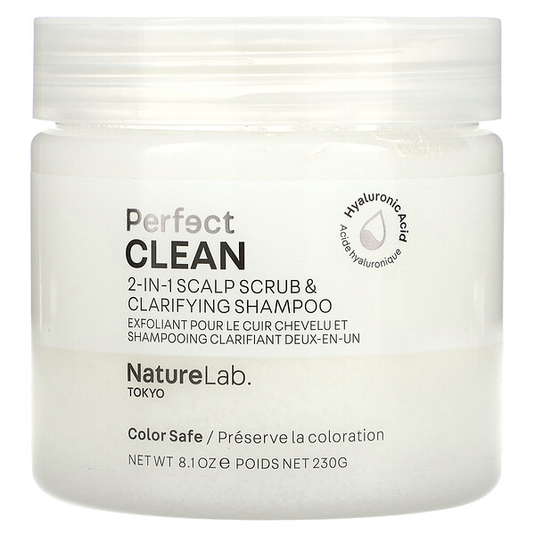 Perfect Clean, Скраб для кожи головы и осветляющий шампунь 2-в-1, 8,1 унции (230 г) NatureLab Tokyo