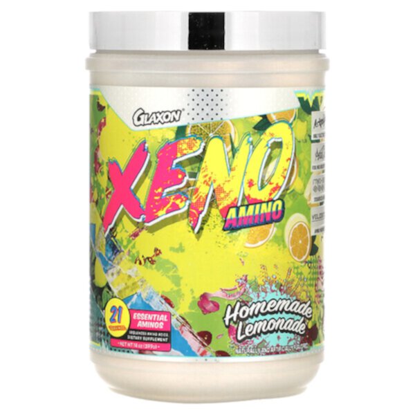 Xeno Amino, Домашний лимонад, 14 унций (399 г) Glaxon