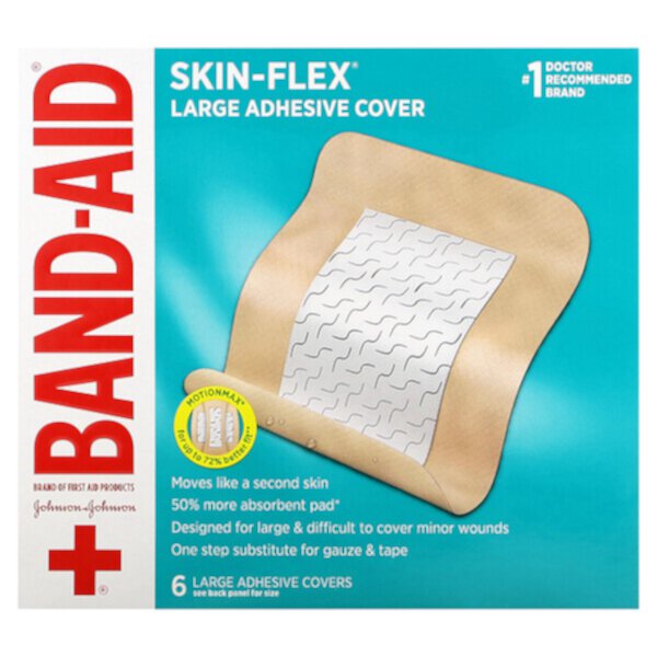 Клейкий чехол, Skin-Flex, большой, 6 обложек Band Aid