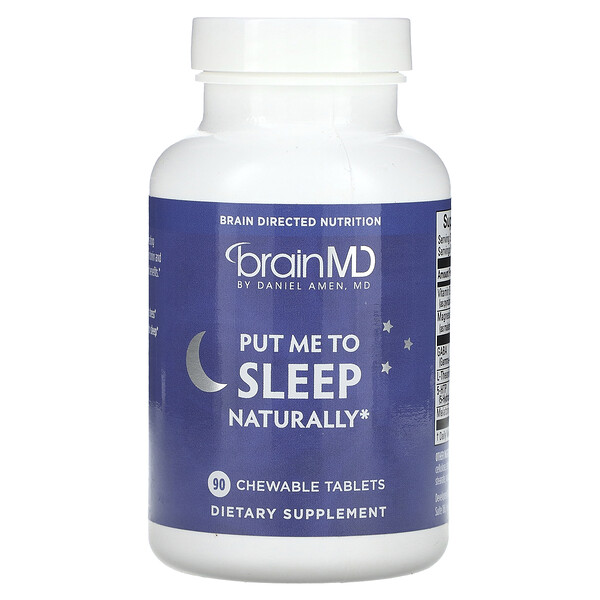 Put Me To Sleep Naturally, 90 Chewable Tablets (Жевательные таблетки) BrainMD