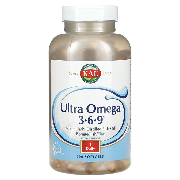 Ultra Omega 3-6-9 - 200 капсул - KAL KAL