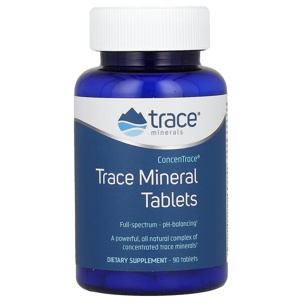 ConcenTrace, Минеральные таблетки - 90 таблеток - Trace Minerals Research Trace Minerals Research