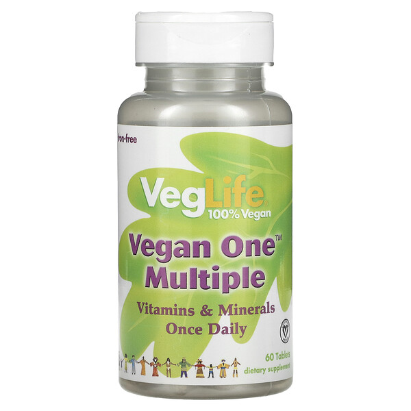 Vegan One Multiple, без железа, 60 таблеток VegLife