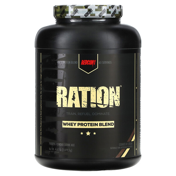 Ration, Смесь сывороточного протеина, печенье со сливками, 4,63 фунта (2099,5 г) Redcon1
