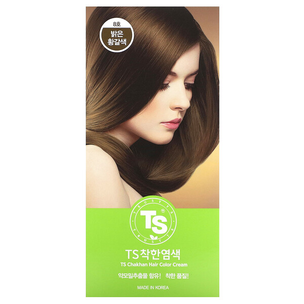 Крем-краска для волос TS Chakan, № 8 Желто-коричневый, 1 комплект TS Trillion