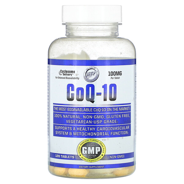 CoQ-10, 100 мг, 120 таблеток Hi Tech Pharmaceuticals