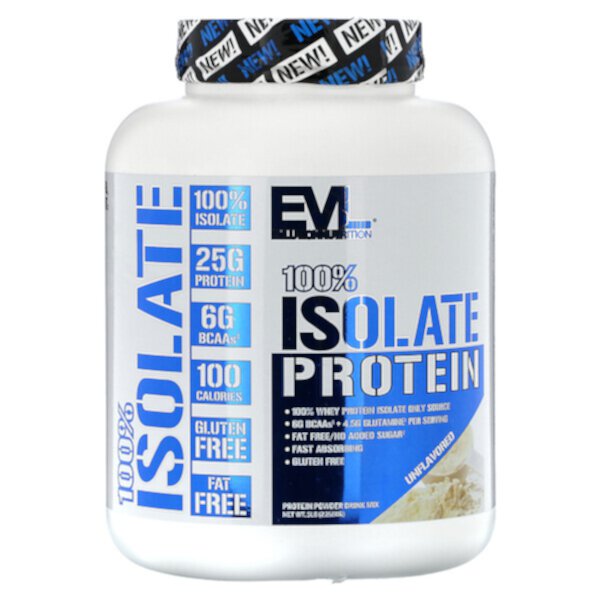 100% Изолят Протеина, Несахаренный, 2,268 кг - EVLution Nutrition EVLution Nutrition