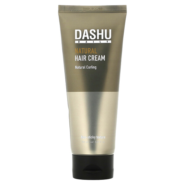 Ежедневный натуральный крем для волос, 5,07 жидких унций (150 мл) Dashu